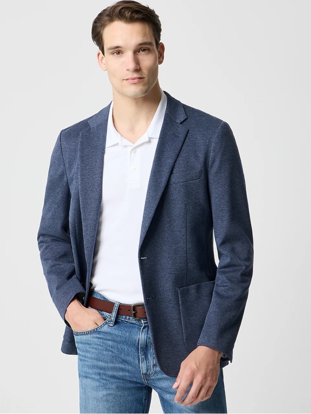 J.Crew Factory Men's 38R (M) Slim-Fit
Thompson Knit Blazer in Navy Melange
